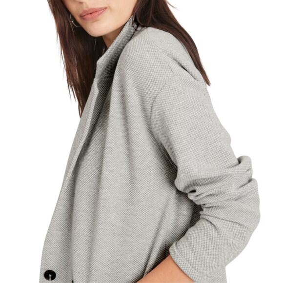 BANANA REPUBLIC Relaxed Fit Knit Double Breasted Grandpa Blazer Womens L Lounge - Picture 12 of 14